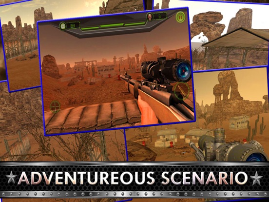 desert sniper shooting unlimited iPad screenshot 2 - Games app