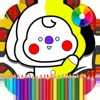 Coloring Bt21 for bts icon