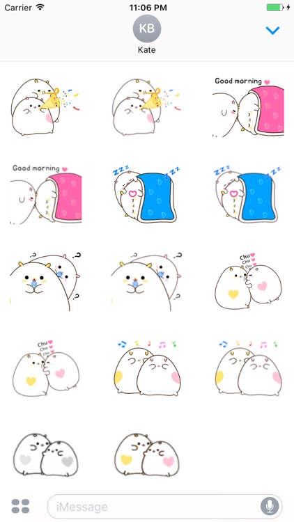 Mina The Cute Hamster Animated Sticker screenshot-3