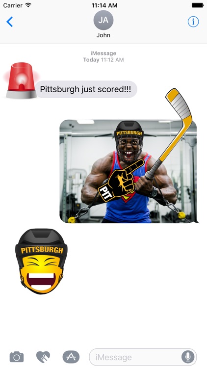 Pittsburgh Hockey Stickers & Emojis