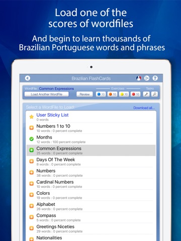 Declan Brazilian FlashCards for iPad screenshot 2