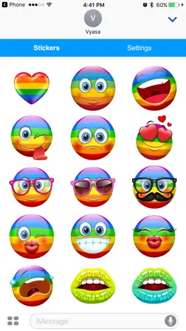 Game screenshot Rainbow Emoji - Cool Emoticon Sticker Icons apk
