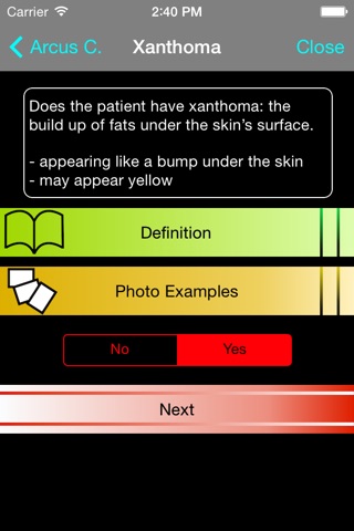 FH Diagnosis screenshot 2