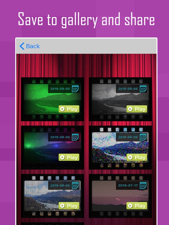 V2Art Special Video Effects iPad screenshot 8 - Photo & Video app