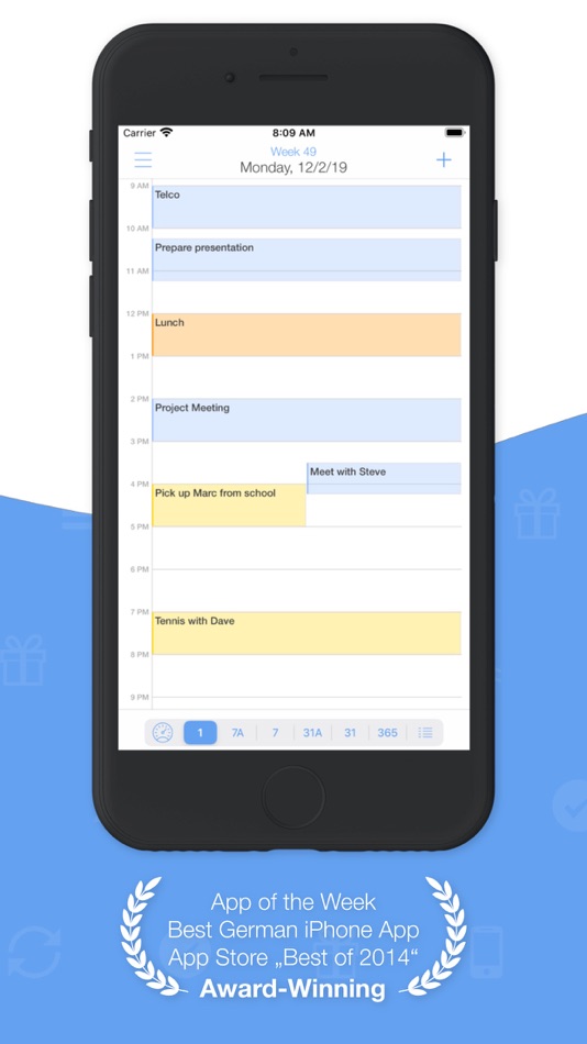 #3. miCal - The missing Calendar (iOS) 由: entwicklungsschmiede UG & Co KG