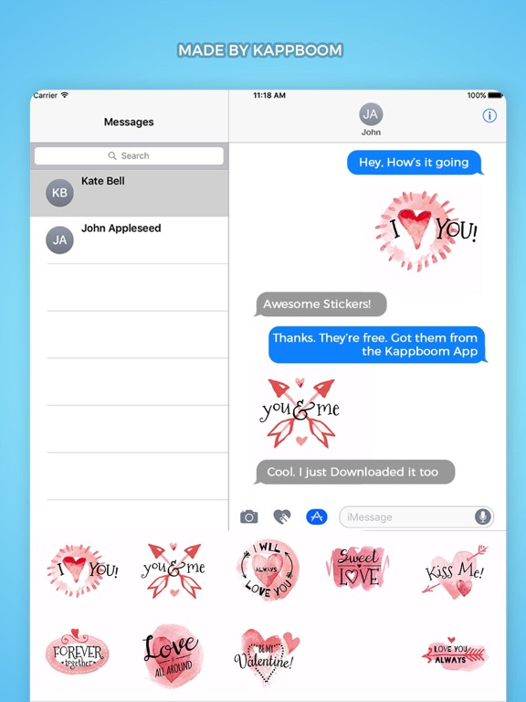 Screenshot #5 pour Watercolor Love Stickers