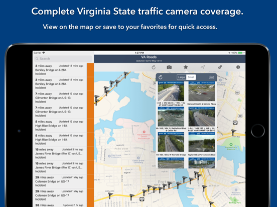 Virginia State Roads iPad screenshot 4 - Travel app