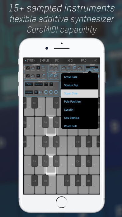 expressionPad MIDI/Synth screenshot 3