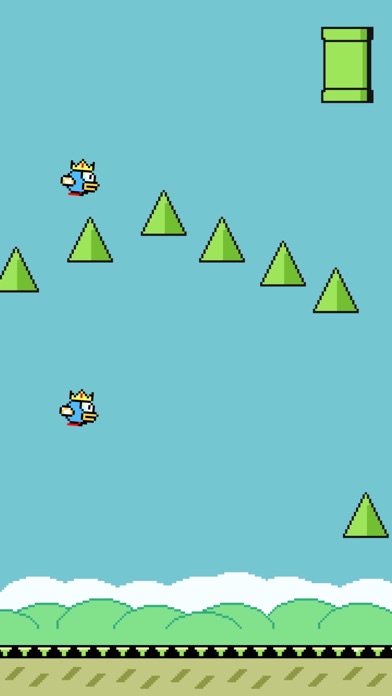 Screenshot of Flappy bird - 关卡双鸟模式,免费的极难 冒险 开飞机 趣味游戏