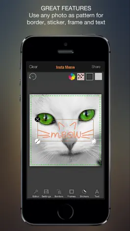 Game screenshot Meow Pics – Photo frames & stickers for cats hack