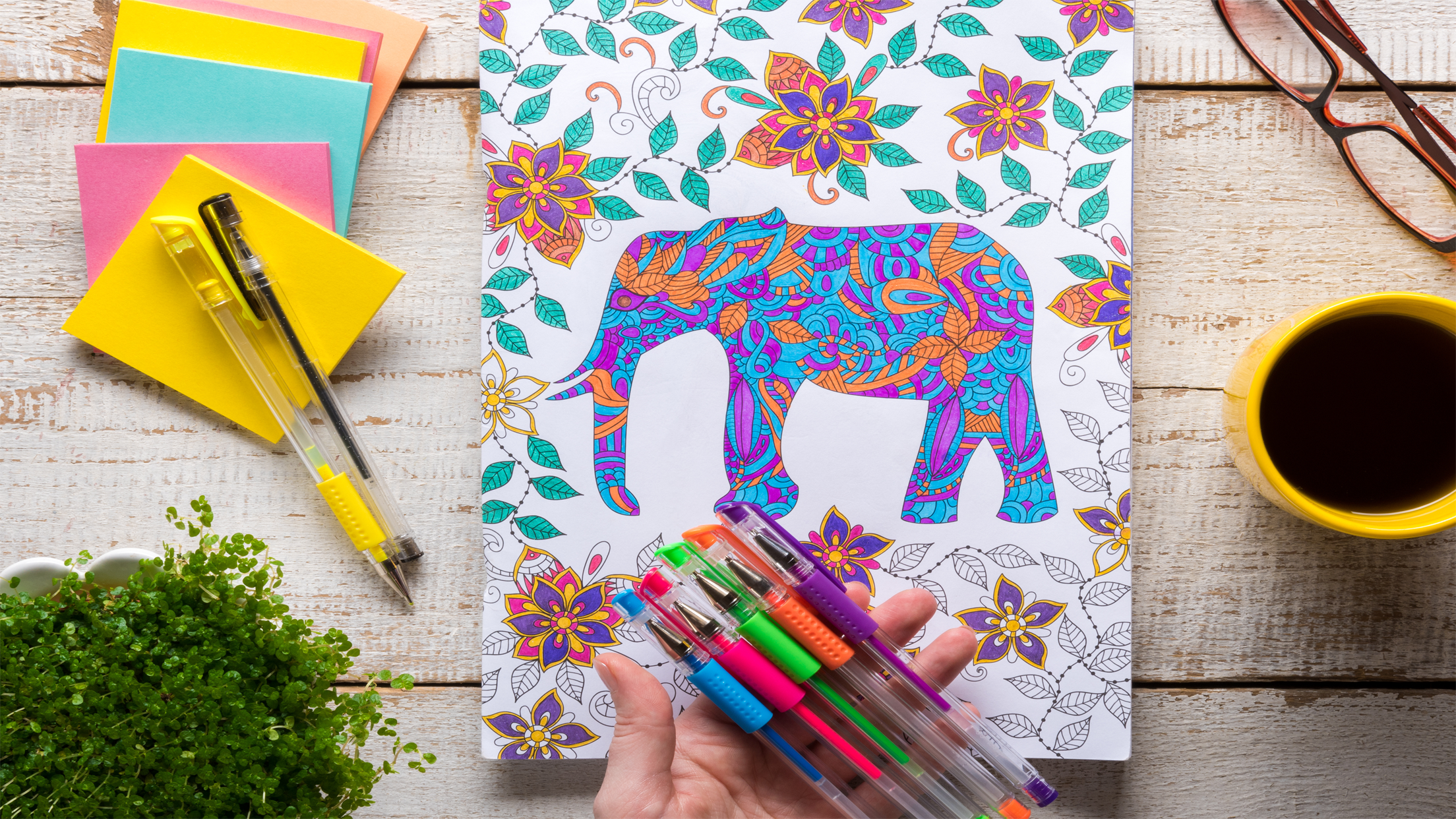 Owl Floral Coloring Book For Adult Relaxation Game screenshot 3
