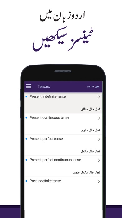 Screenshot #2 pour Learn English Tenses in Urdu