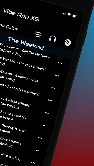 Vibe App XS - Music Player Screenshot