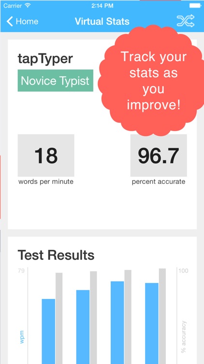 TapTyping - typing trainer screenshot-3