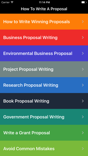 How To Write a Proposal