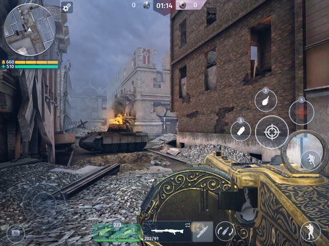 Jogo de Guerra e Tiro Fps Para Celular World War 2 Battle Combat (Jogos  Online FPS) Android ios Pt 2 