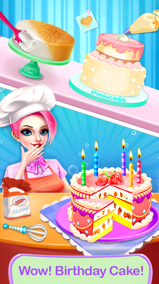 Girls Cake Maker Baking Games - 1.2 - (iOS)