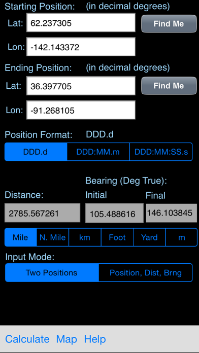 CoordCalc Screenshot 2