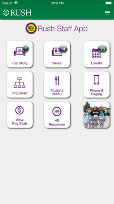 RUSH Staff App screenshot 1