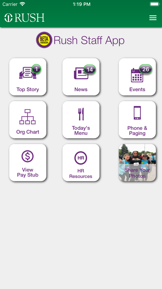 #1. RUSH Staff App (iOS) 由: Rush University Medical Center
