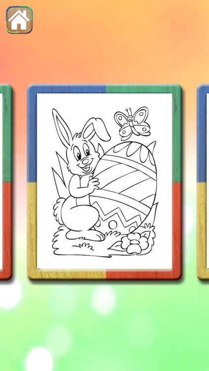 Easter eggs magic coloring pages for kids