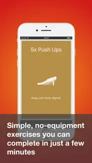exercise: simple intense workouts iphone screenshot 1