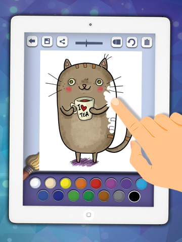 Screenshot #6 pour Livre de coloriage de chats à