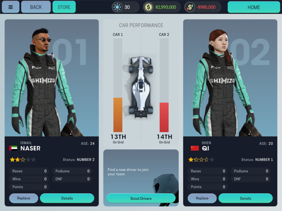 Motorsport Manager Mobile 3 Screenshots