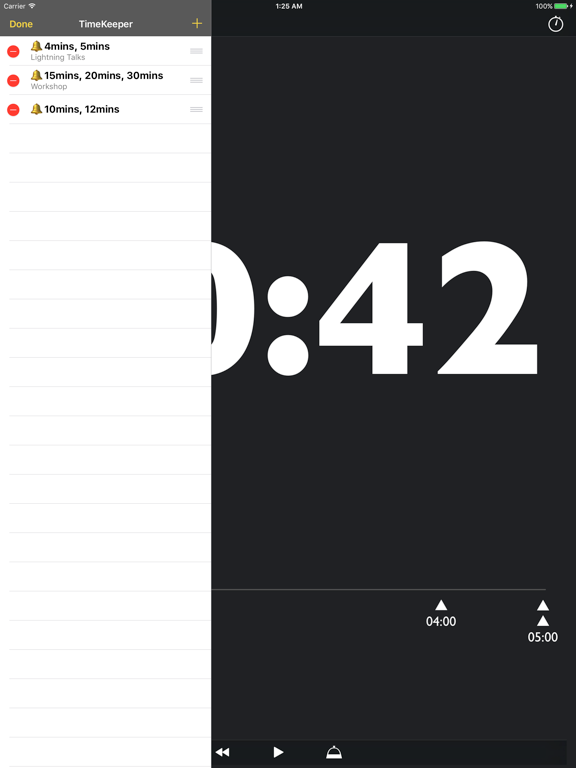 Screenshot #6 pour TimeKeeper for Presentation