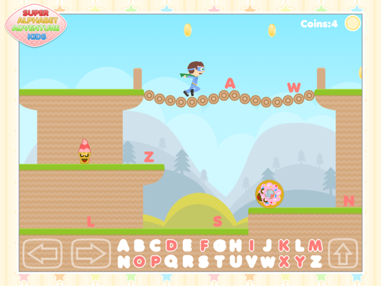Screenshot #1 for Super Alphabet Adventure Kids - Fun Platform Game