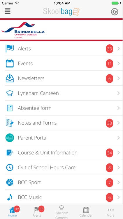 Brindabella Christian College - Skoolbag