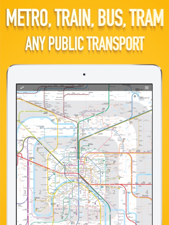 Paris Metro Map. iPad screenshot 8 - Travel app