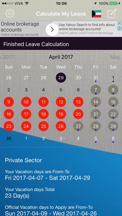 Calc My Leave screenshot-3