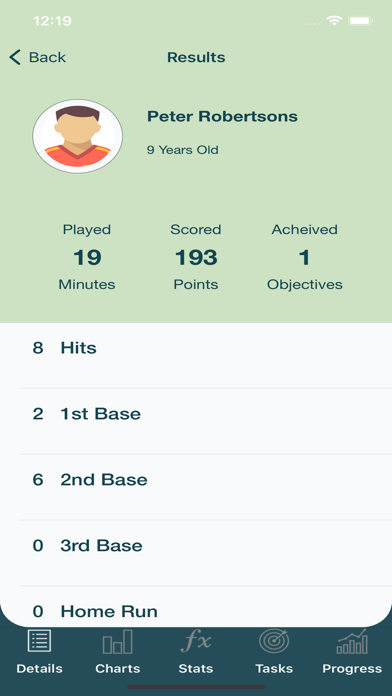 Baseball StatKeeper Screenshot
