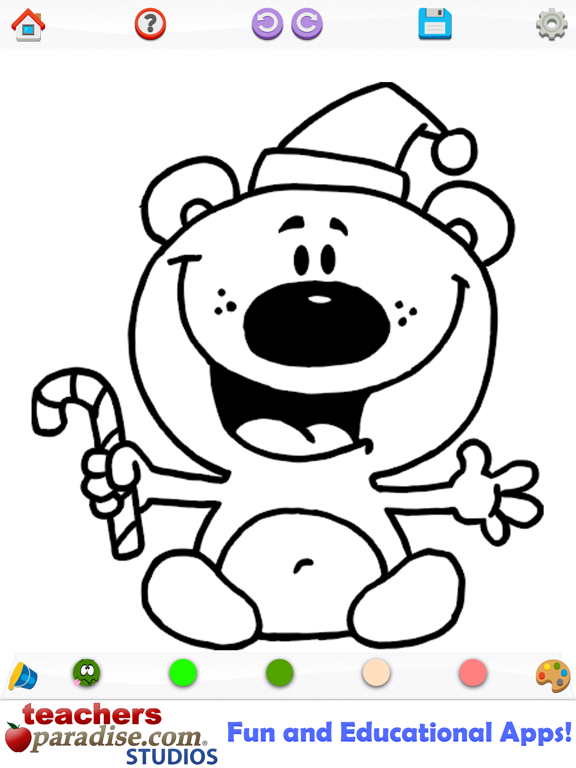 Christmas Coloring - Coloring Book for Kids iPad screenshot 4 - Games app