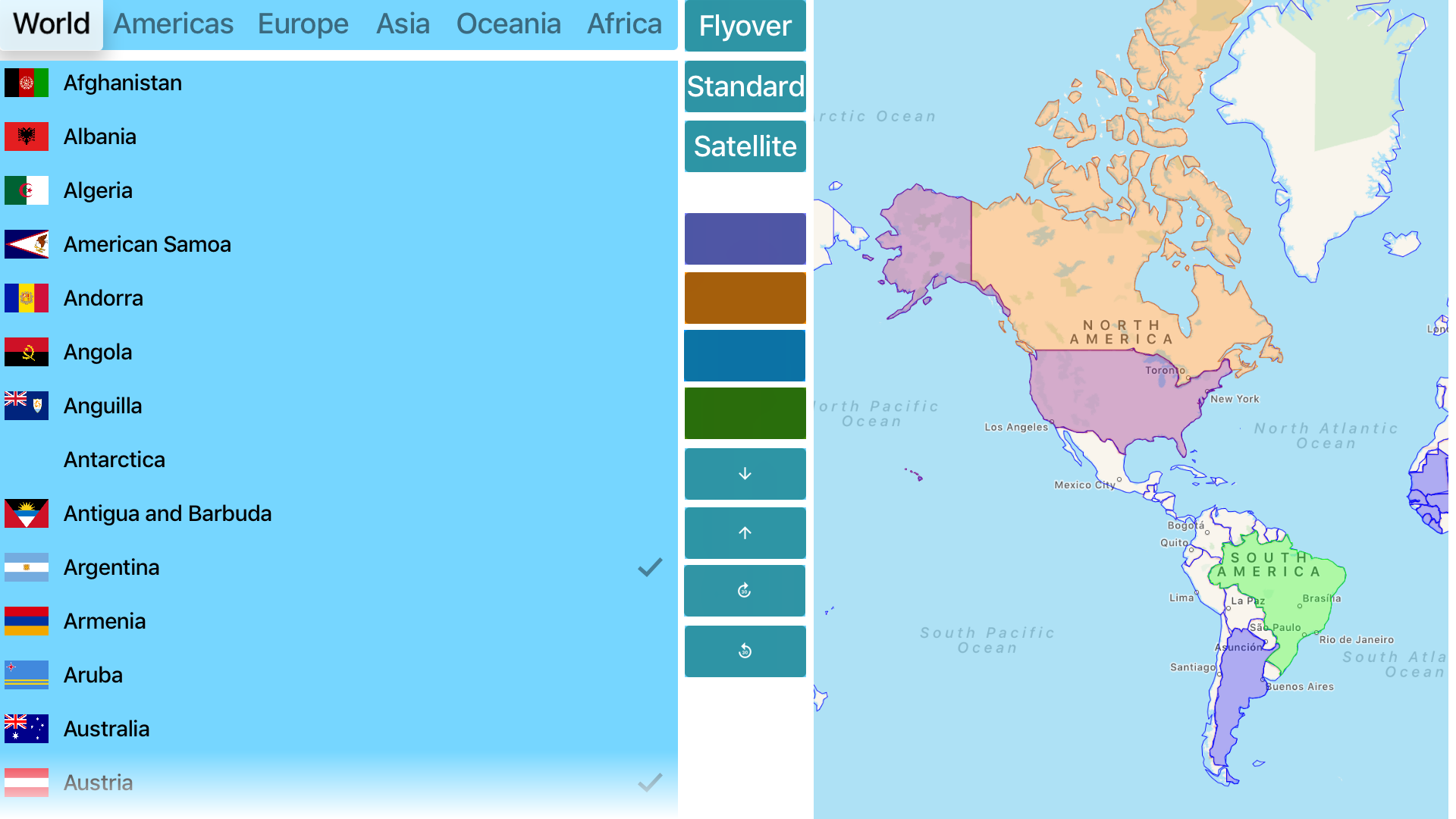 3D Visited Countries Pro screenshot 15