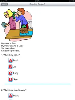 Game screenshot 1st Grade Reading Comprehension apk