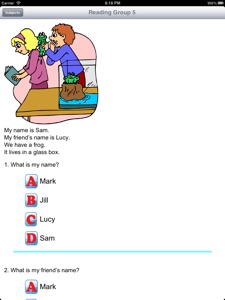 1st Grade Reading Comprehension screenshot #2 for iPad