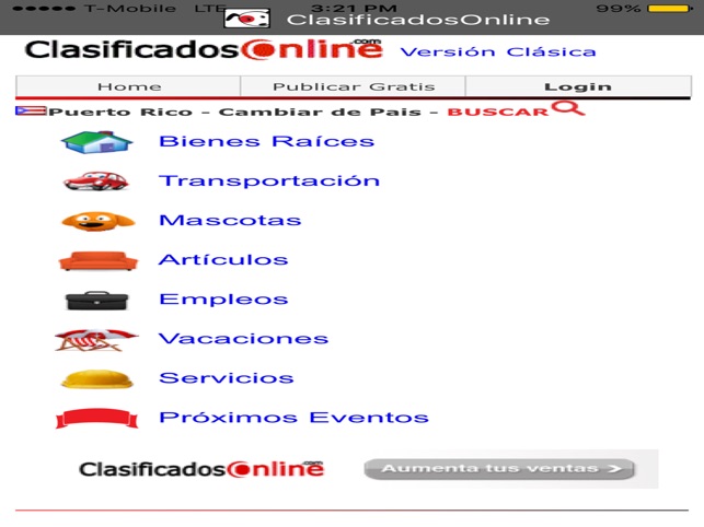 Clasificados online bienes raices