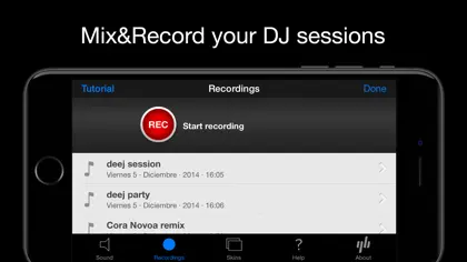 Screenshot 3 di 5 di deej - DJ turntable. Mix, record, share your music