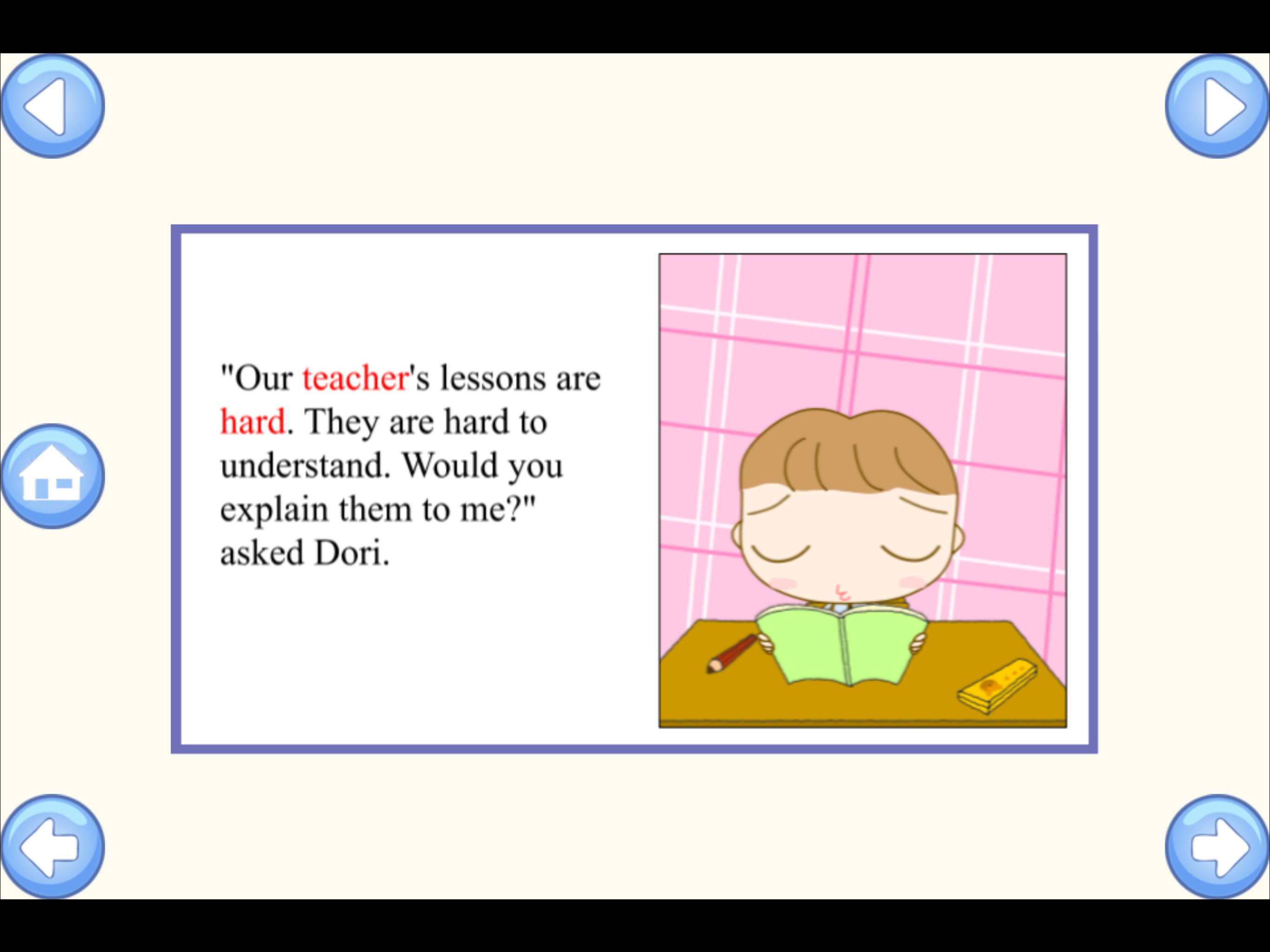 My School Story - Baby Learning English Flashcards