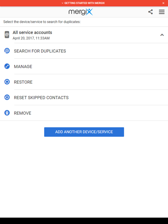 Screenshot #4 pour Mergix Duplicate Contacts Cleaner