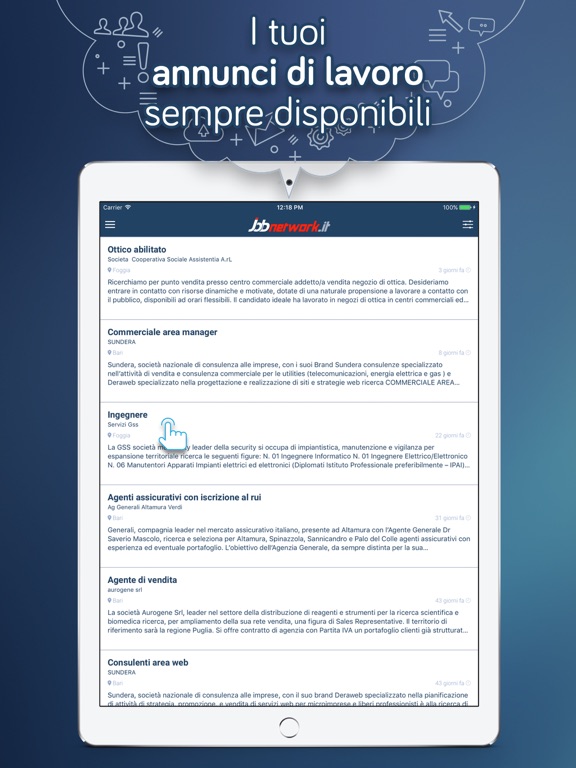 Screenshot #4 pour Annunci di lavoro JobNetwork