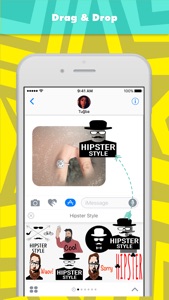 Hipster Style stickers by Tuğba screenshot #3 for iPhone