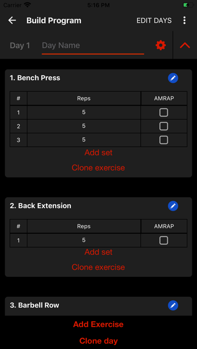 Startling Strength 3x5 Gym Logのおすすめ画像6