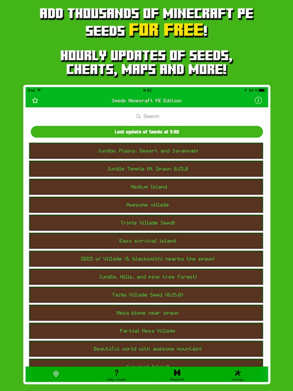 Seeds for Minecraft Pocket Edition - Free Seeds PEのおすすめ画像1