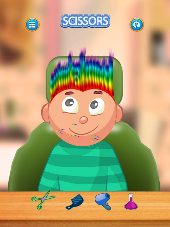 Screenshot #4 pour Jeu d'enfant / coupe de cheveux arc-en-ciel