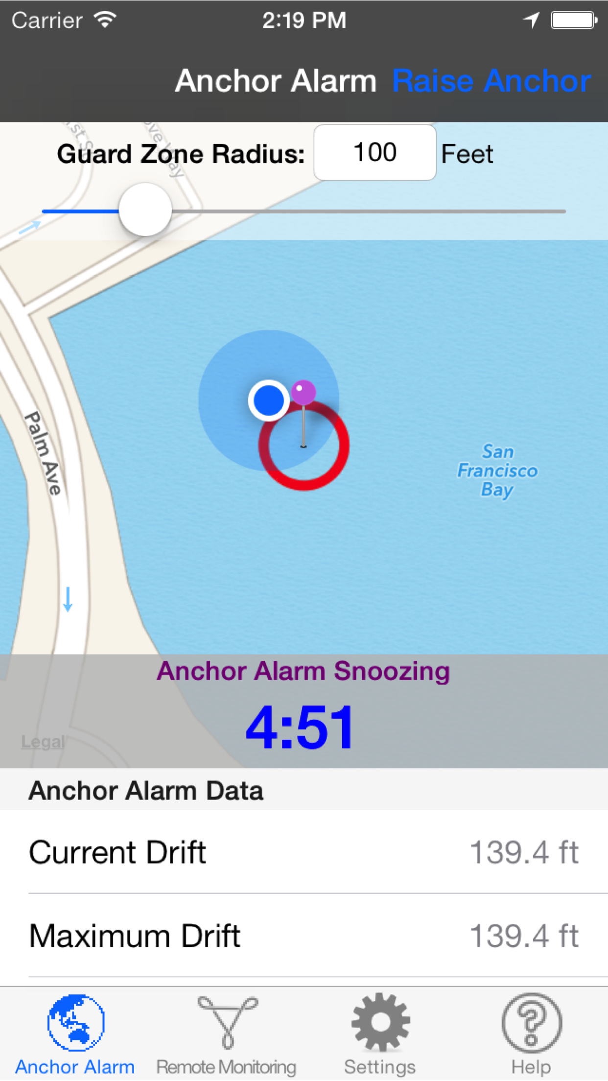 Screenshot 3 of Anchor Alarm for Boaters