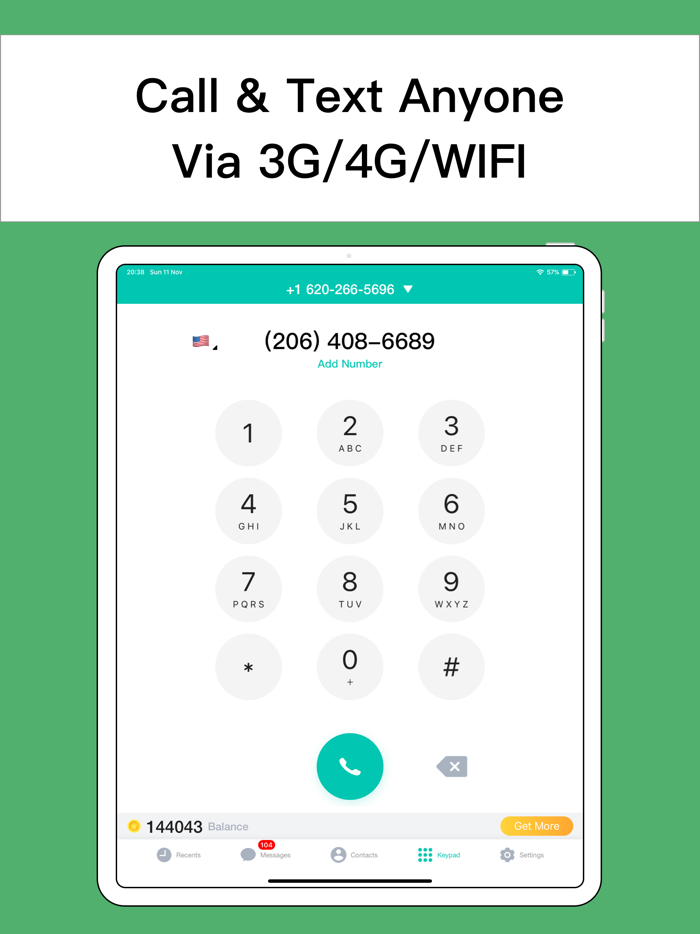 Second Phone Number -Texts App