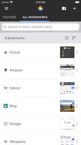 VisiMarks: Bookmark Manager screenshot